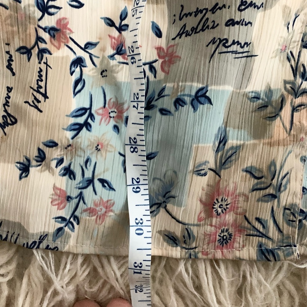 Notations | Vintage Button Down Short Sleeve Flor… - image 5